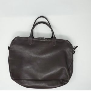 Longchamp veau foullone leather laptop handbag